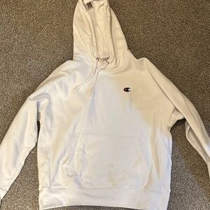 Champion White Pullover Hoodie